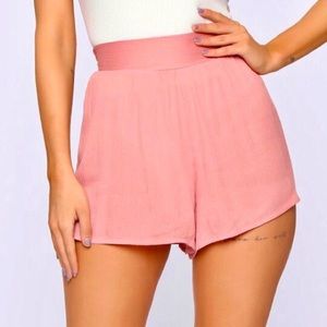 NWT Fashion Nova high waisted mauve pink shorts